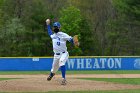 Baseball vs CGA  Wheaton College Baseball vs Coast Guard Academy during game one of the NEWMAC semi-finals playoffs. - (Photo by Keith Nordstrom) : Wheaton, baseball, NEWMAC